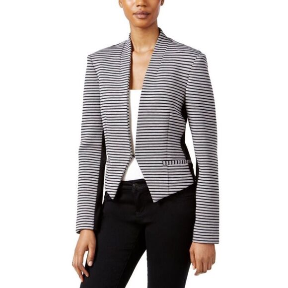 RACHEL Rachel Roy Frankie Striped Open Blazer - Picture 1 of 11